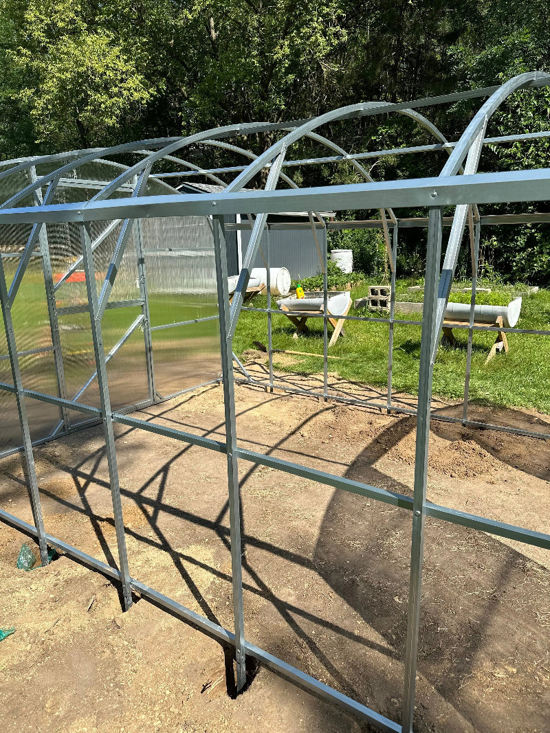 10ft Straight Wall Walk-In Polycarbonate Greenhouse Kit - Loft Series