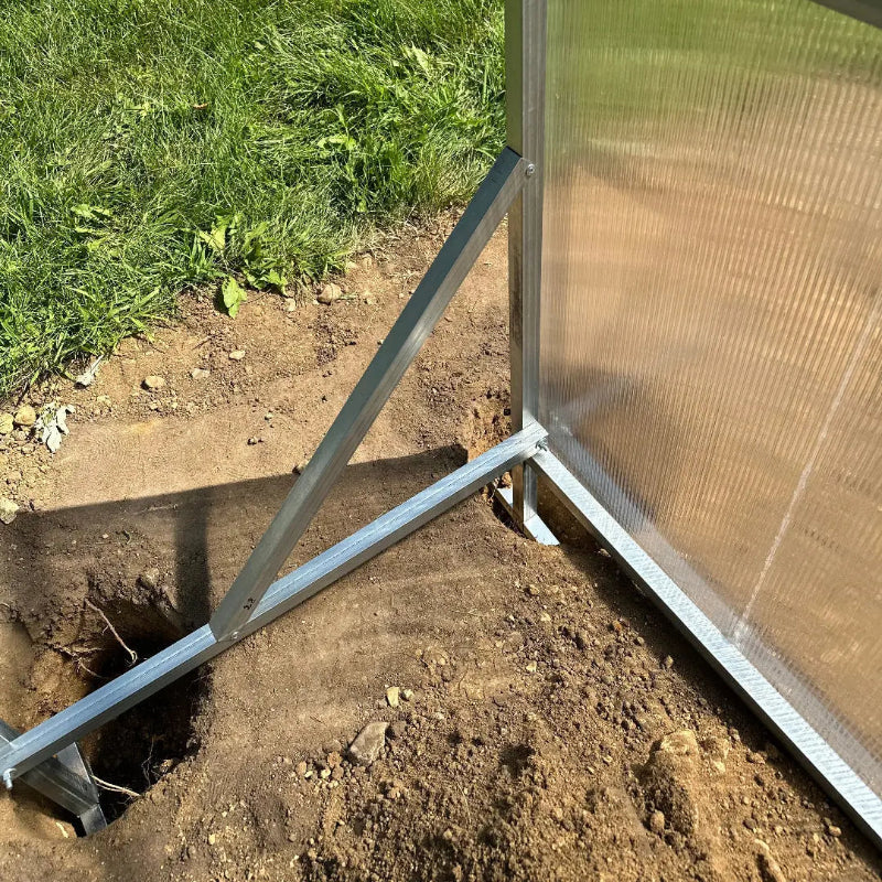 8.3ft Gable Roof Walk-In Polycarbonate Greenhouse Kit - Gable Series
