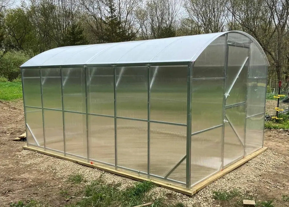 10ft Straight Wall Walk-In Polycarbonate Greenhouse Kit - Loft Series