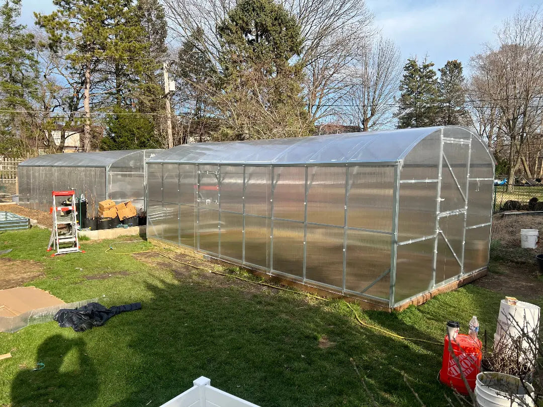 10ft Straight Wall Walk-In Polycarbonate Greenhouse Kit - Loft Series