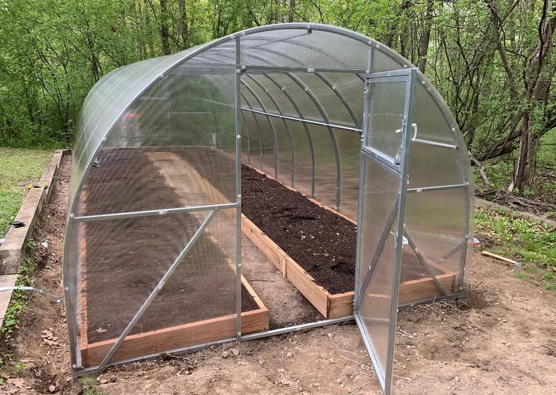 10ft Walk-In Polycarbonate Greenhouse Kit - Arc Series